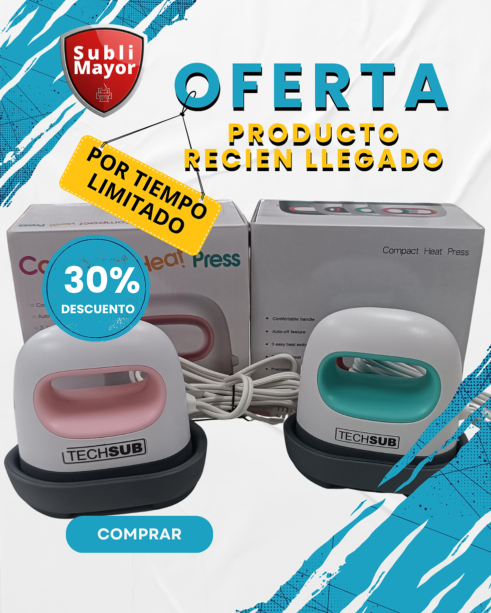 MINI PRENSAS TERMICAS MARCA TECHSUB OFERTA