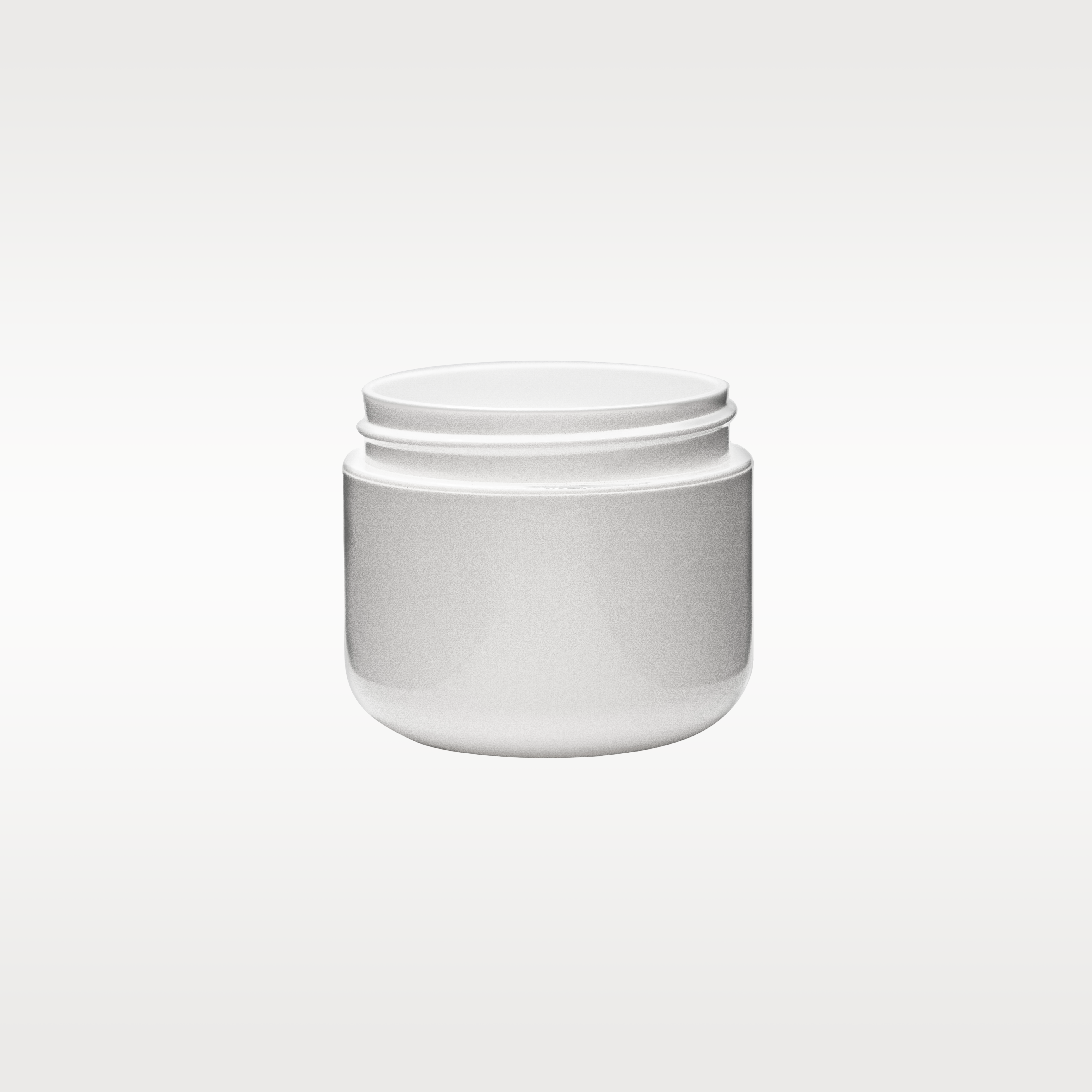 Pot base ronde double paroi 2 oz / fini 58-400 BLANC
