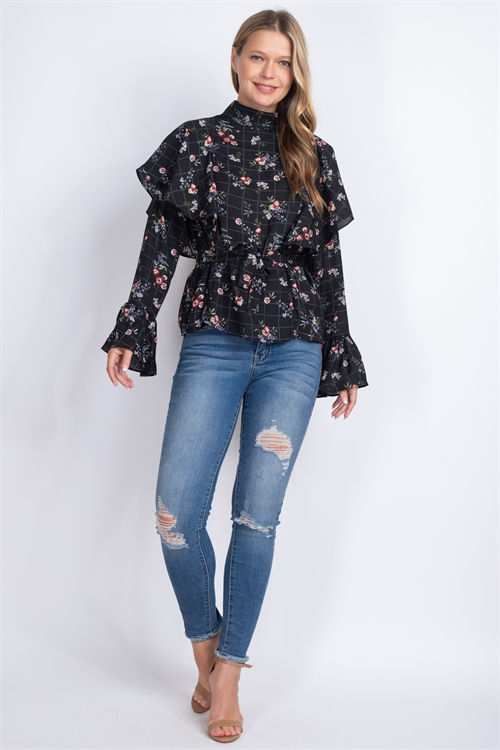 24167 BELL SLEEVE TOP