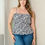 Miniatura: 10979F8 SLEEVELESS PLEPLUM FLORAL TANK TOP