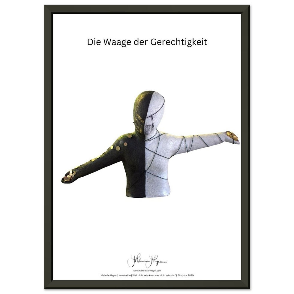 Miniaturbild: Die Waage der Gerechtigkeit  (Poster im Aluminiumrahmen)