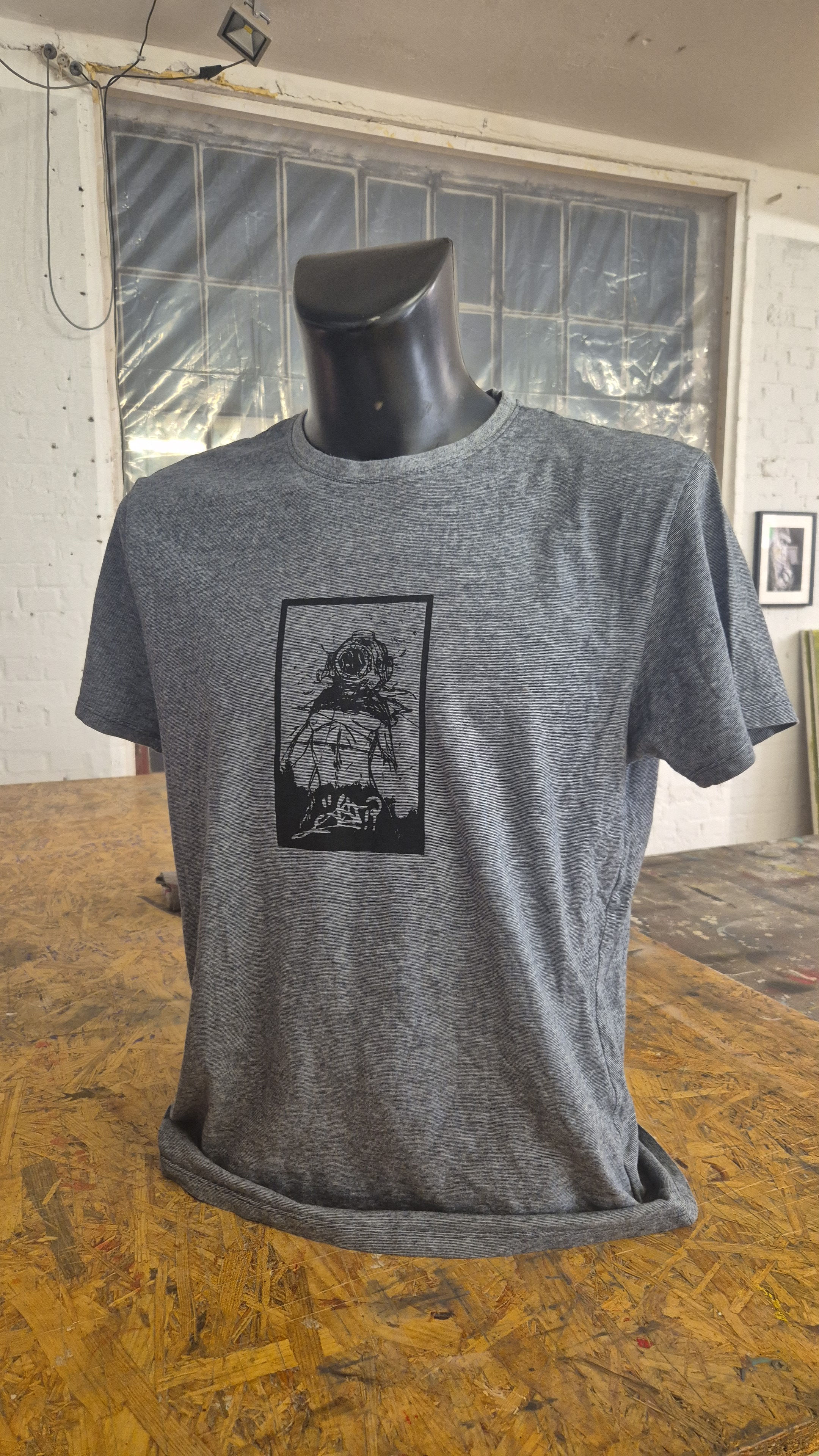 T-Shirt Unikat Siebdruck 