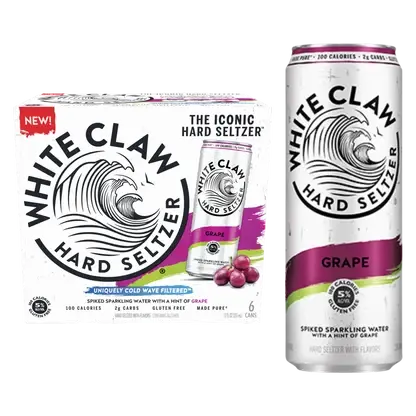 WHITE CLAW GRAPE 6-PACK