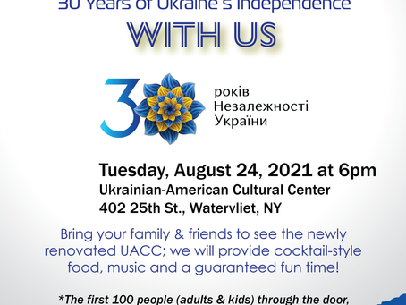 Celebrating 30 years of Ukrainian Independence