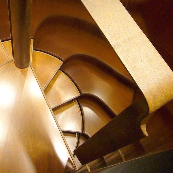 venice wood corten spiral staircase 