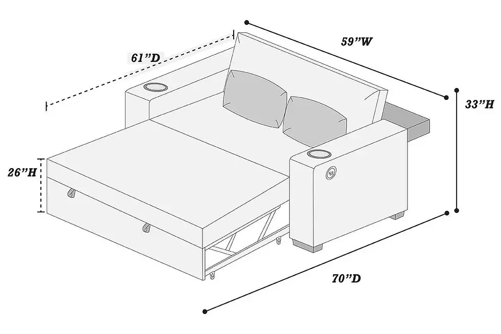 Thumbnail: Convertible Sofa