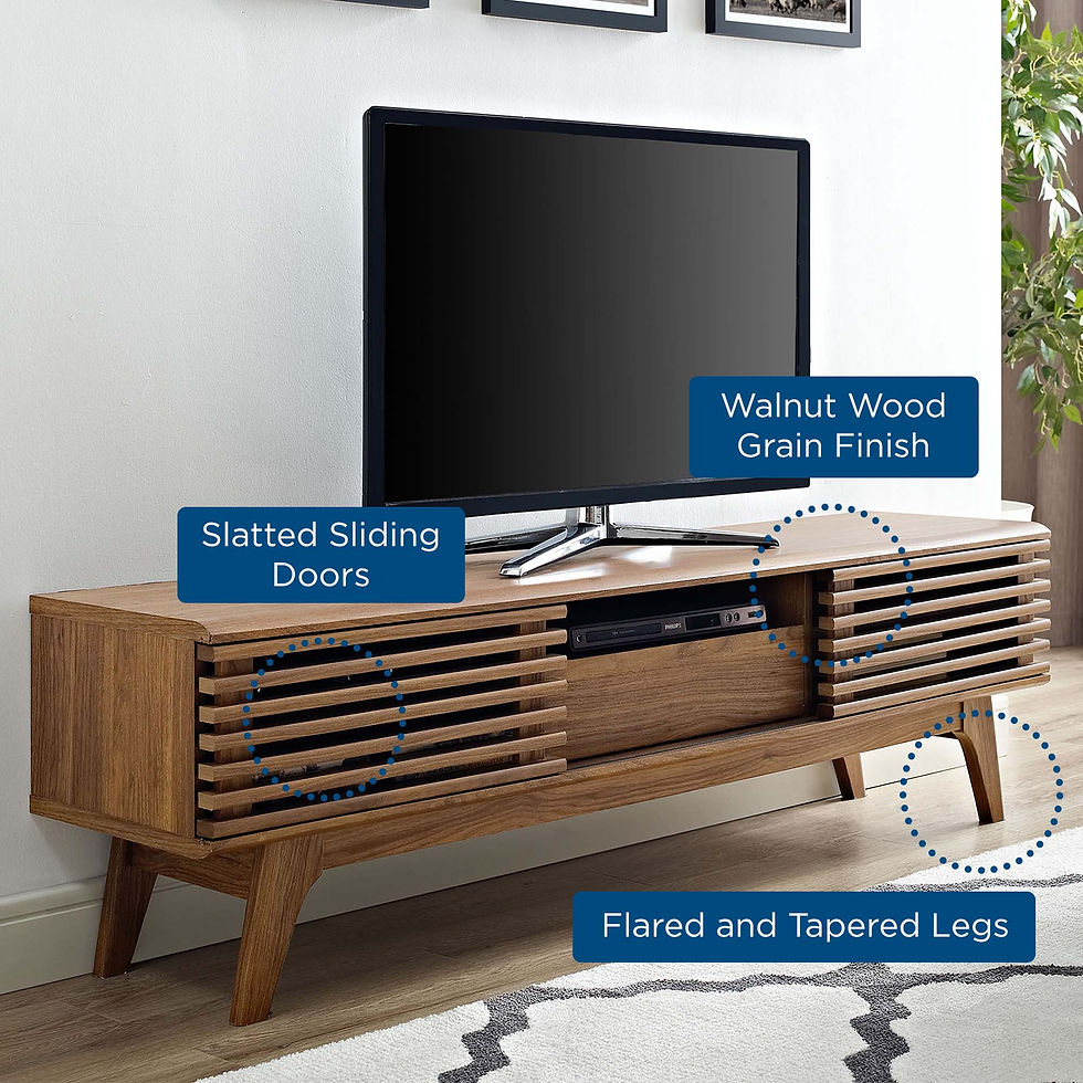 Miniatura: Render 59” TV Stand in Walnut