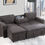 Thumbnail: DARK GREY REVERSIBLE PULL OUT SOFA BED