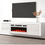 Thumbnail: DIA FLOATING FIREPLACE TV STAND