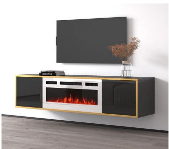 Miniatura: GOLDIE FLOATING  FIREPLACE TV STAND