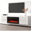 Thumbnail: DIA FLOATING FIREPLACE TV STAND