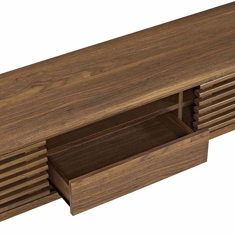 Miniature : Render 59” TV Stand in Walnut