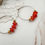 Thumbnail: Carnelian Stainless Steel Hoops