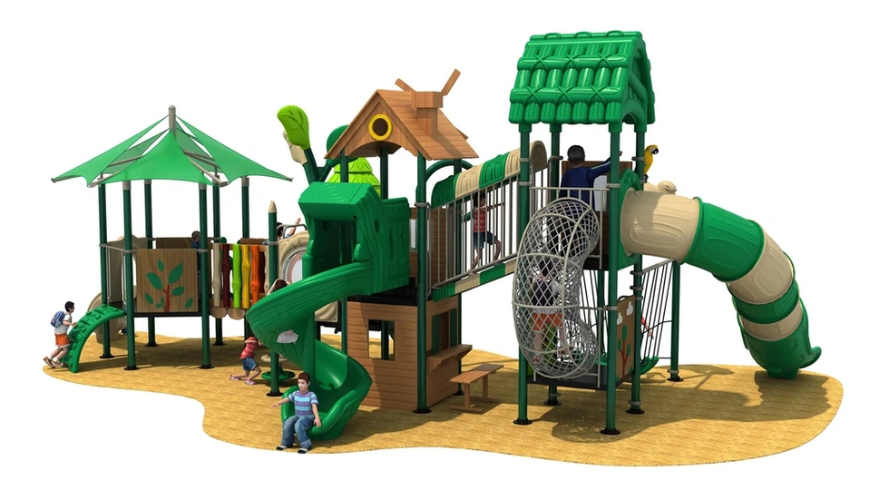 Jungle & Nature Themed Commercial Playground System