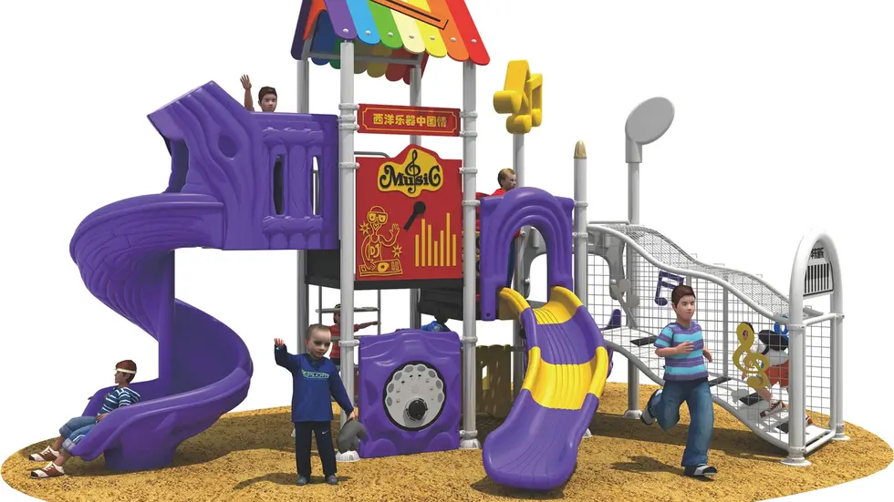 Music & Clown Band Themed Commercial Playground System