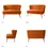 Thumbnail: Orange Loveseat- Rental