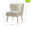 Thumbnail: Single Loveseat- White- Rental