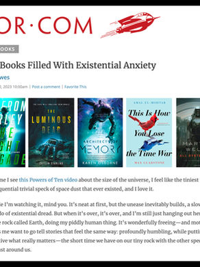 Article » Tor.com: Five Books Filled With Existential Anxiety