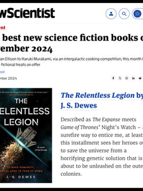 The Relentless Legion » New Scientist's Best New Science Fiction Books of November