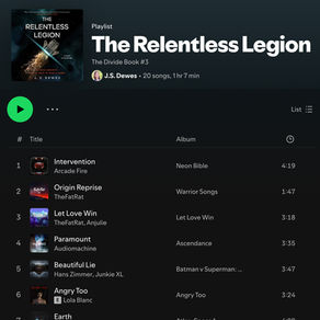Playlist for The Relentless Legion!