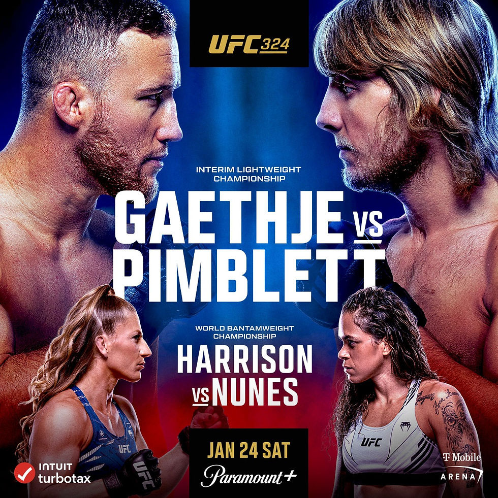 UFC 324 | Gaethje vs Pimblett 