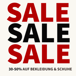 Sommer SALE: 30-50% Rabatt auf Bekleidung & Schuhe