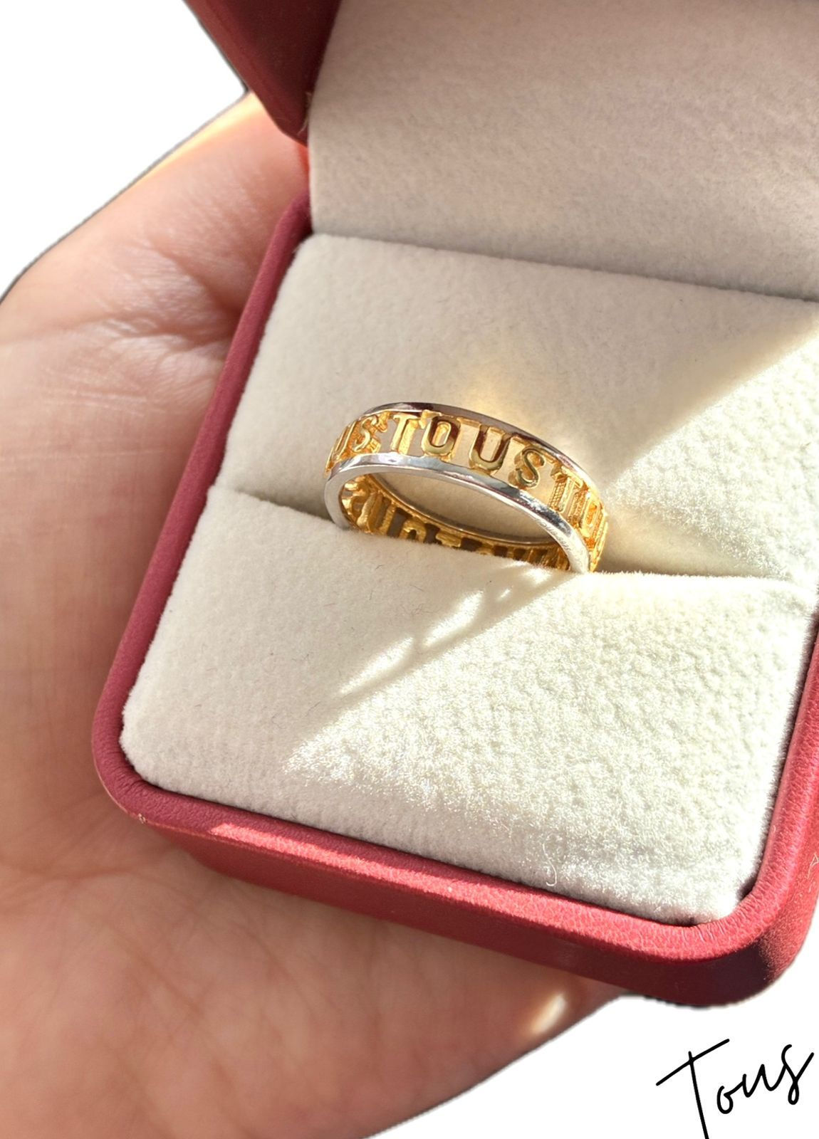 ANILLO INSPIRADO OSITO GOLD