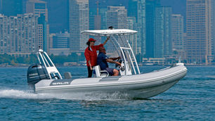 GALA inflatable boat with steering console