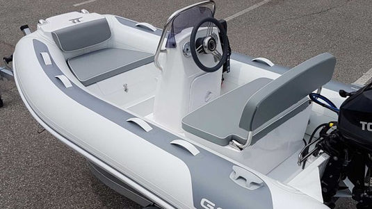 Atlantis white and grey inflatable boat