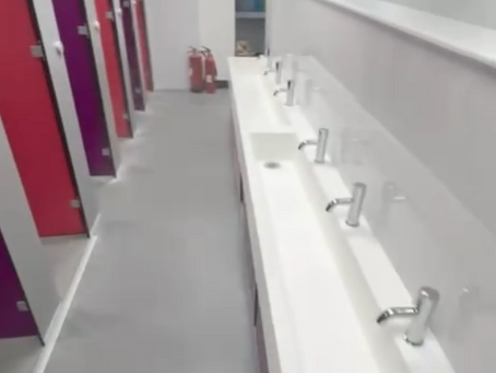 Vibrant Modern Washroom Installation