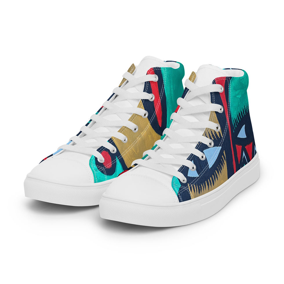 थंबनेल: Olori Men’s high top canvas shoes