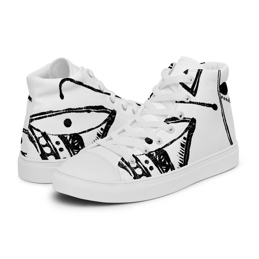 Miniature : Gangan Men’s high top canvas shoes