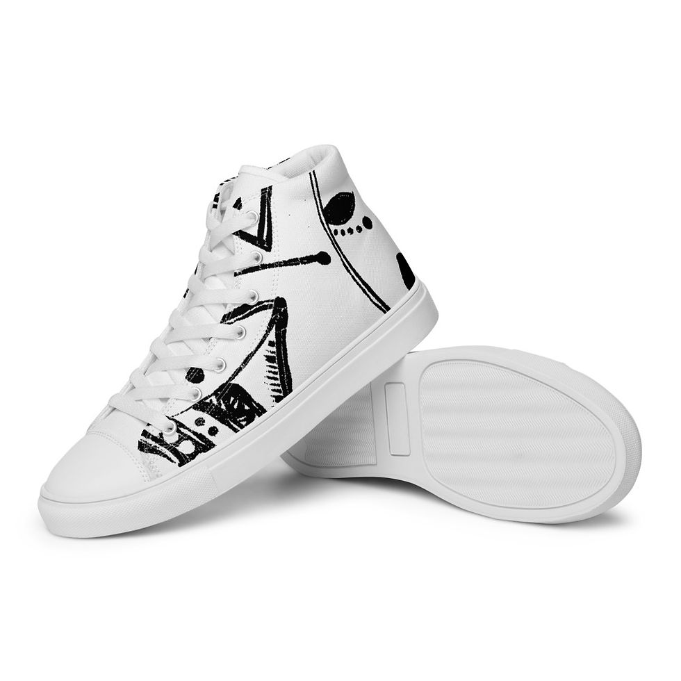 Miniature : Gangan Men’s high top canvas shoes