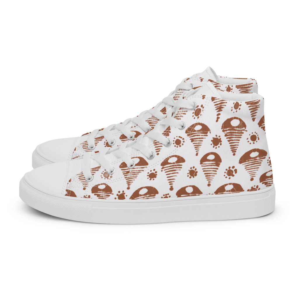 Fisayo Terracotta Men’s high top canvas shoes