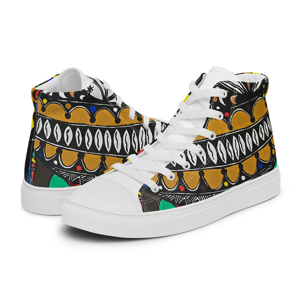 Thumbnail: Arugba Women’s high top canvas shoes