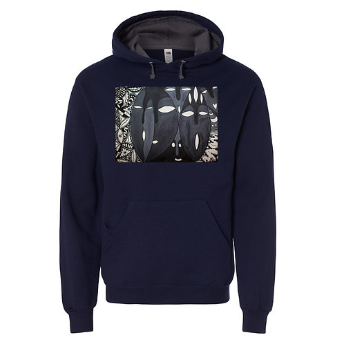Iboju (Mask) Unisex Hooded Pullover Sweatshirt
