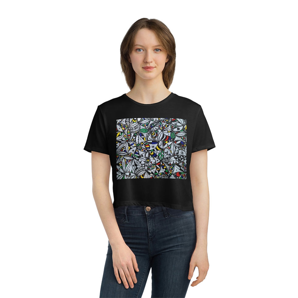 Miniaturbild: Orisun VI Women's Flowy Cropped Tee
