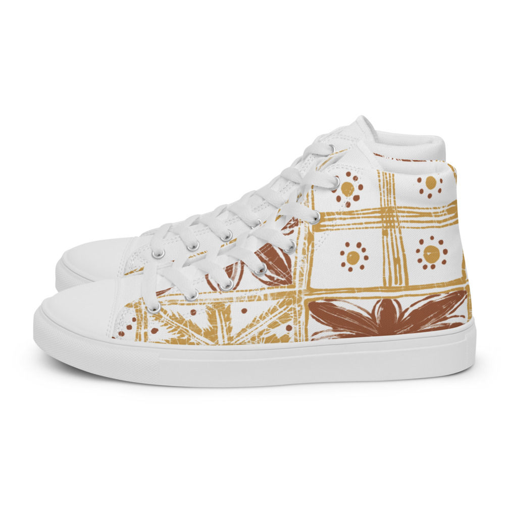 Ade Terracotta Women’s high top canvas shoes