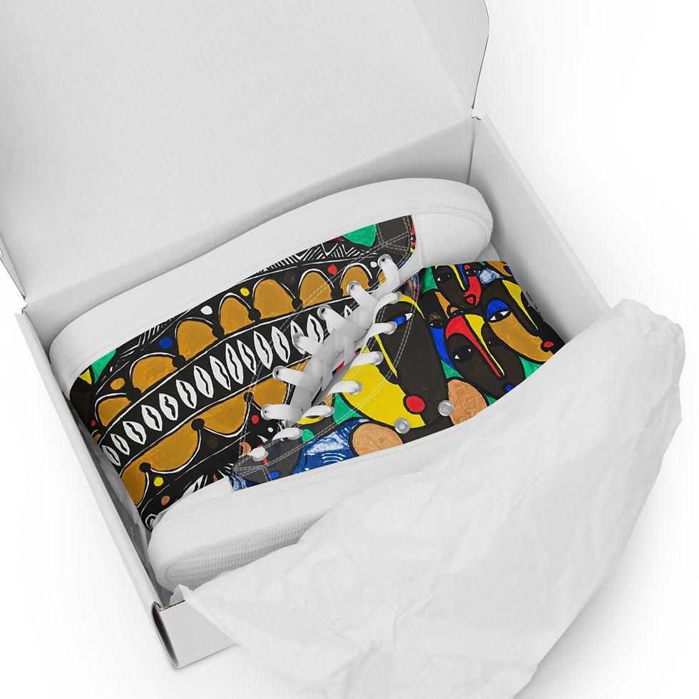 Thumbnail: Arugba Women’s high top canvas shoes