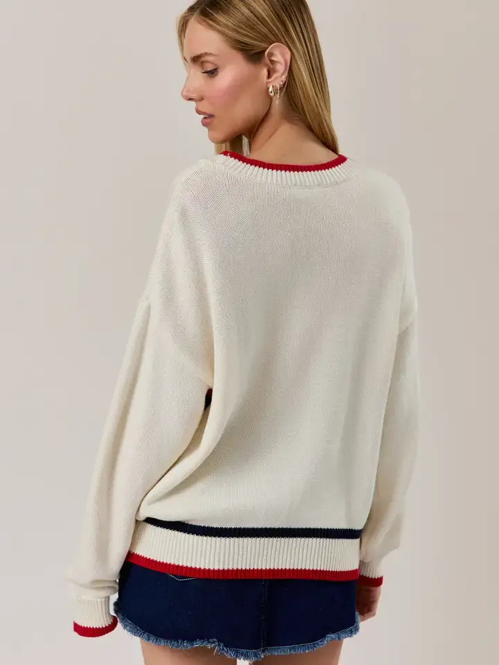 Thumbnail: America Varsity Knit Sweater