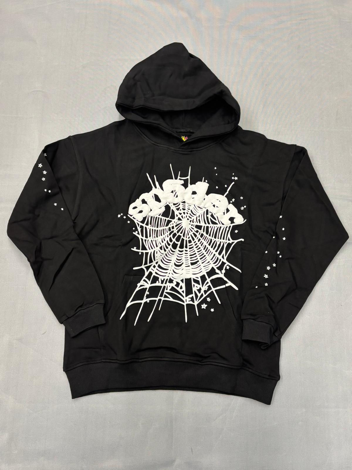 Sp5der OG Web Hoodie in black 
