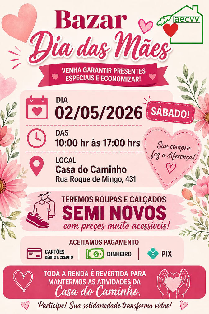 Bazar dia das mães