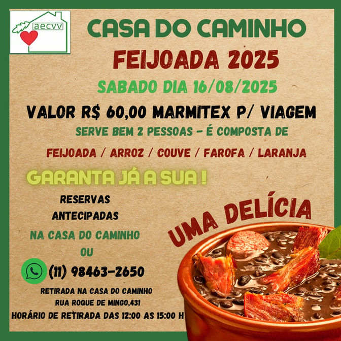 Feijoada Casa do Caminho 2025