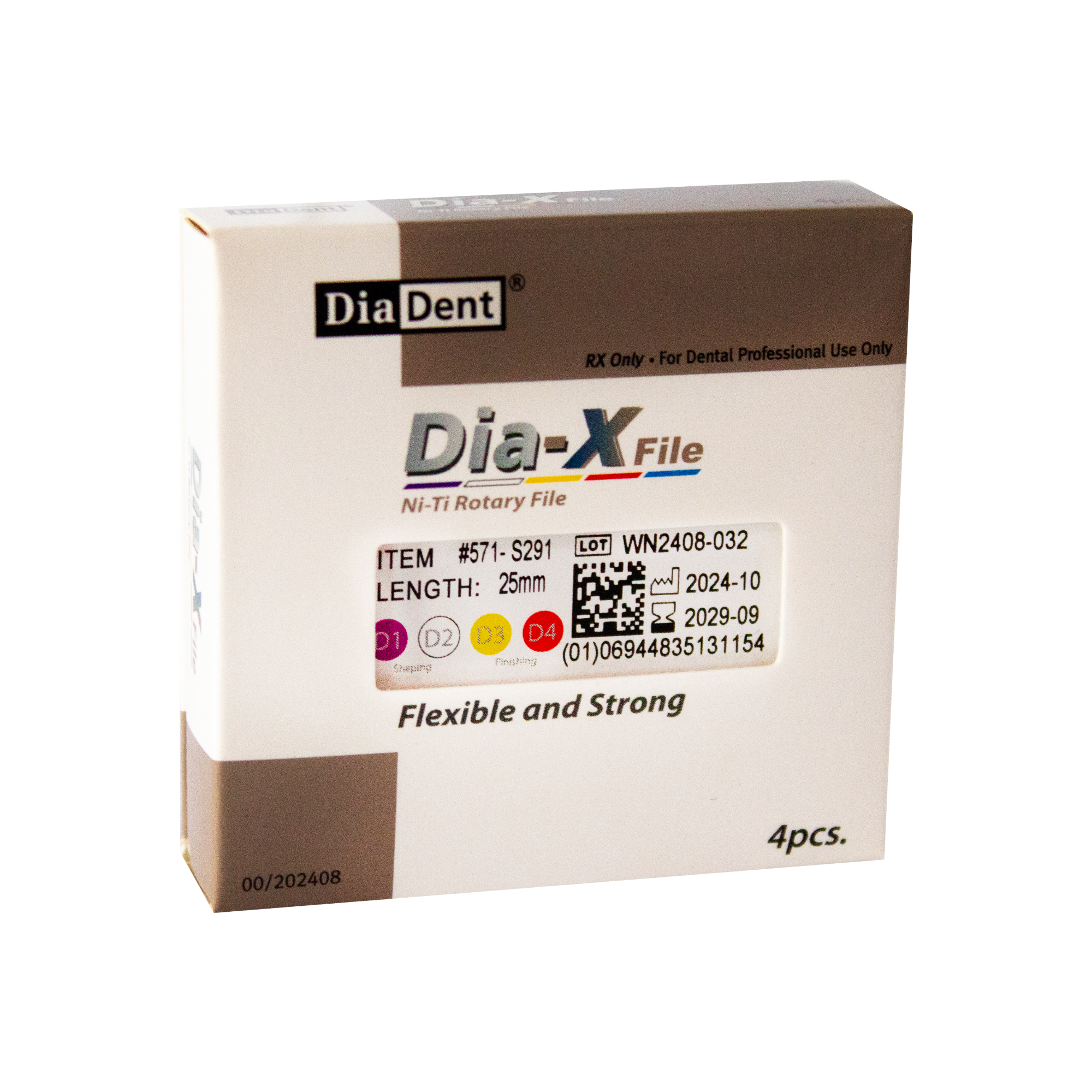 Limas rotativas NITI Dia X-File
