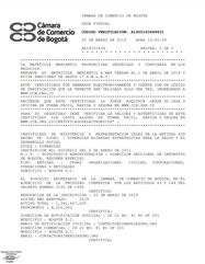 Certificado de existencia y representación legal