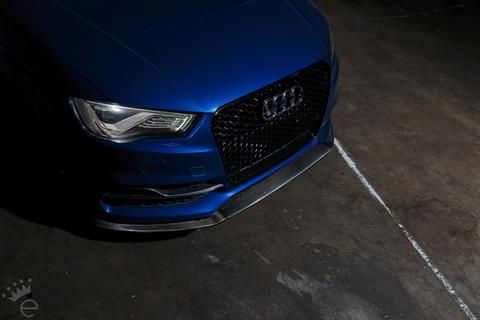 Thumbnail: PURE Carbon Fiber Front Lip Splitter / Spoiler For Audi A3 / S3 8V (Pre-Facelift