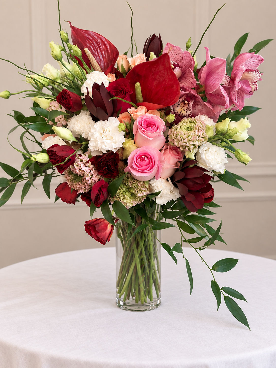 Anthurium Tropical Vase Arrangement 