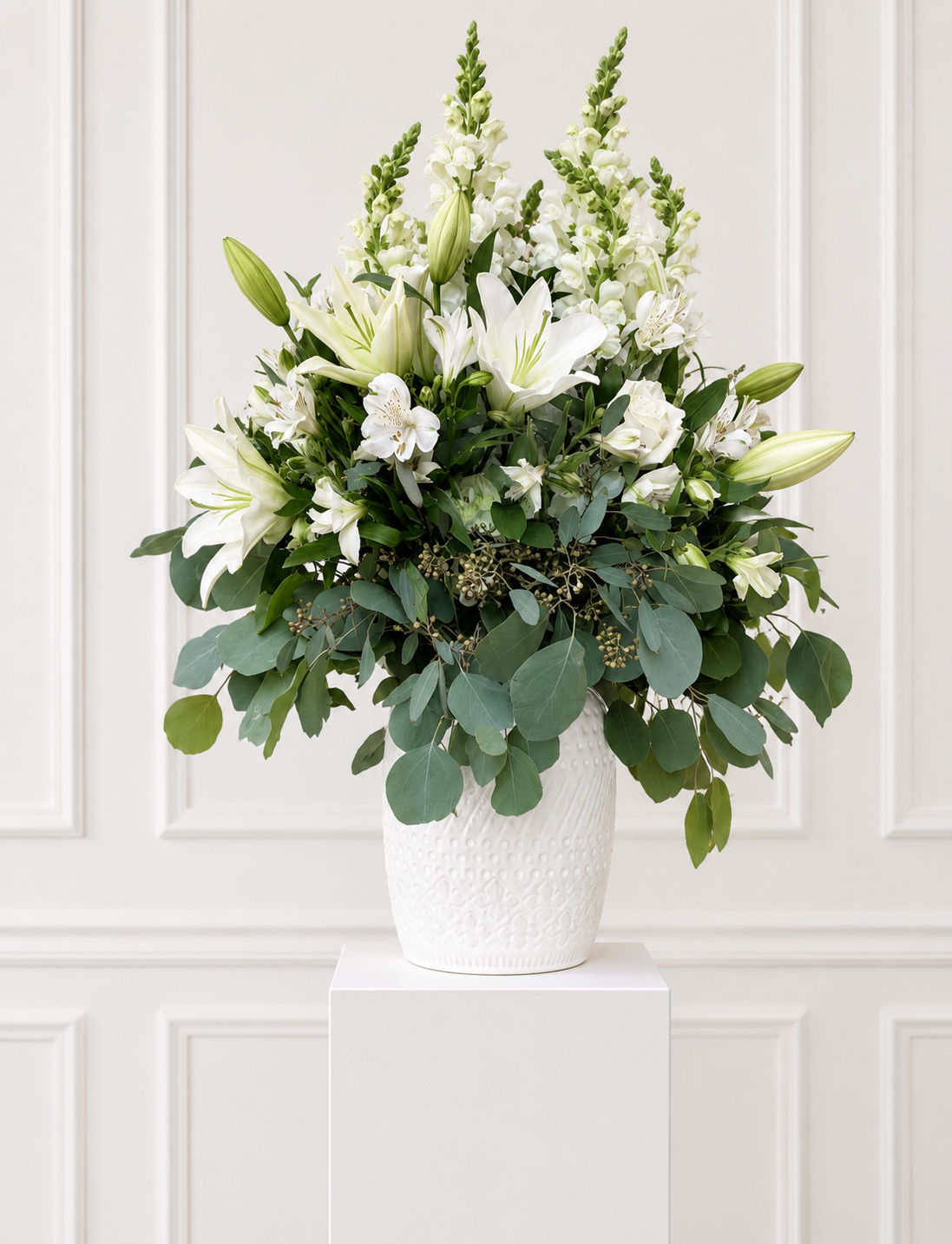 Lily Eucalyptus Vase Planter 