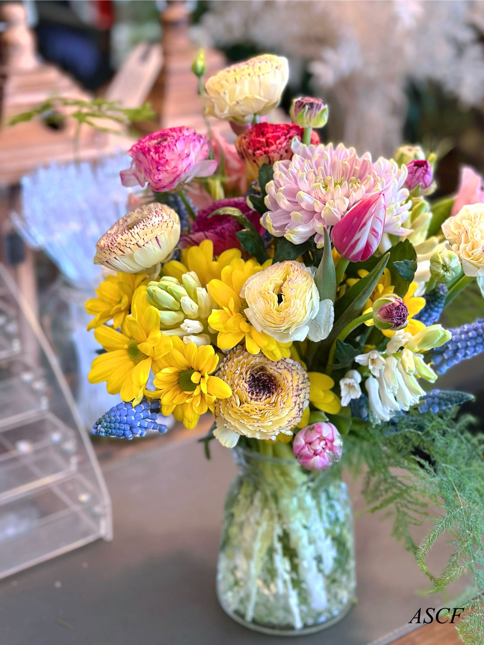 Small Ranunculus Spring Arrangement 