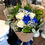 Thumbnail: Half Dozen Blue & White Rose Bouquet 